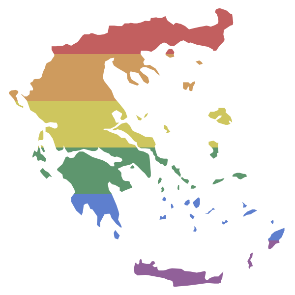 LGBT Greece Flag