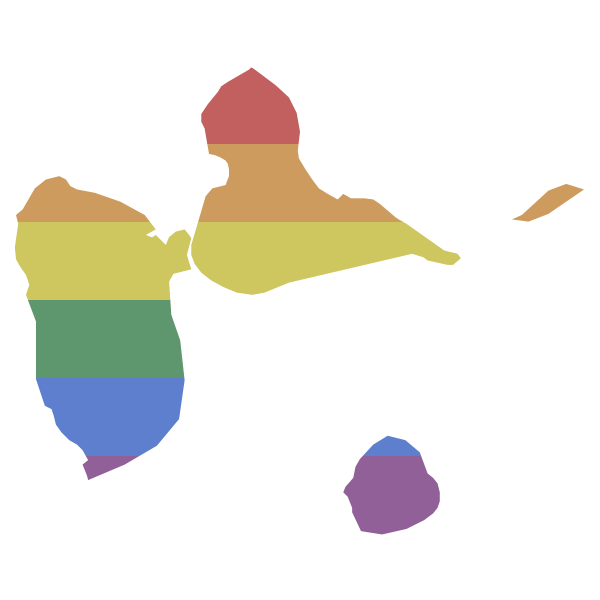LGBT Guadeloupe Flag