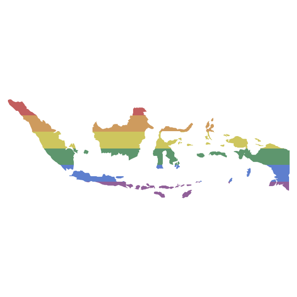 LGBT Indonesia Flag