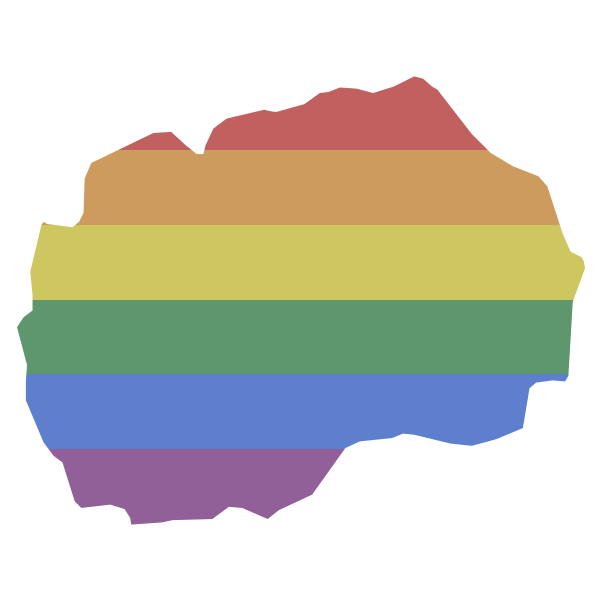 LGBT North Macedonia Flag