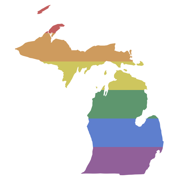 LGBT Michigan Flag