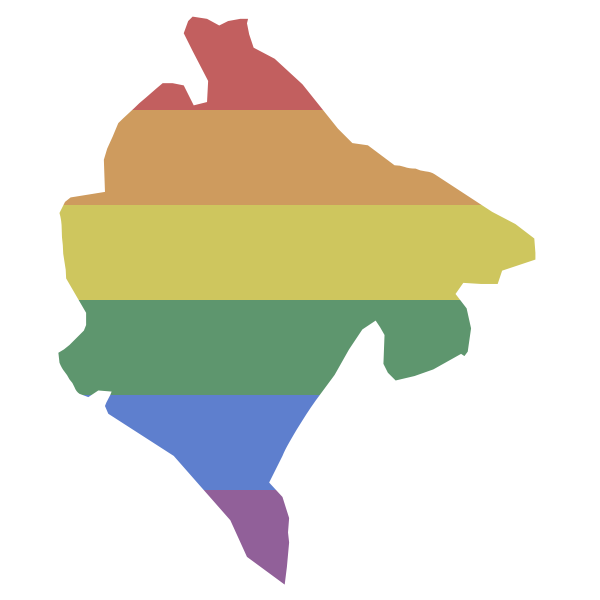 LGBT Montenegro Flag
